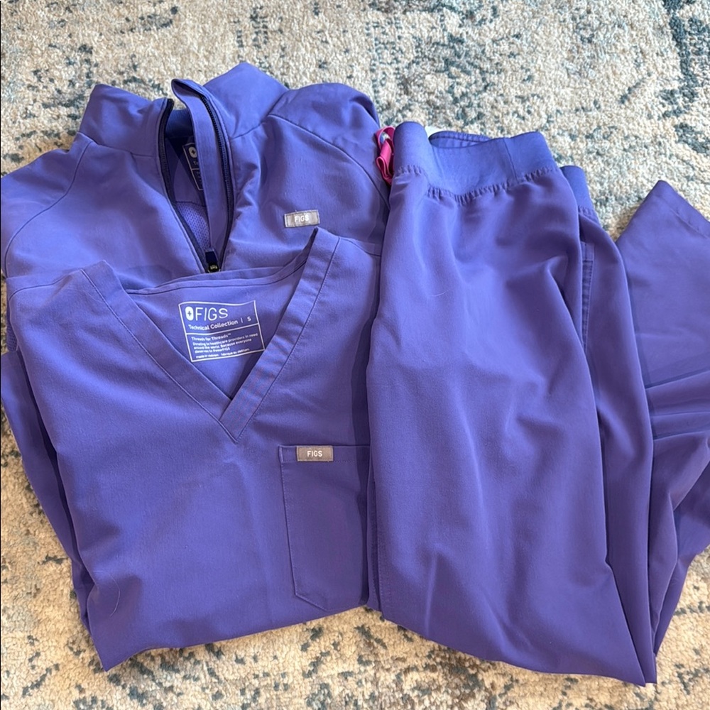 Figs Vibrant Purple Medical Scrub Set